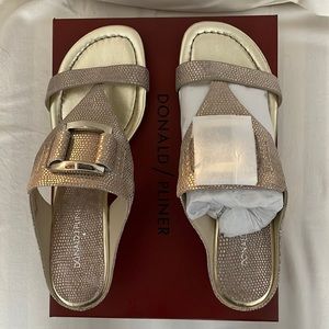 Leather slides